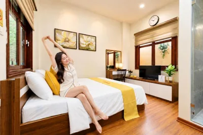 Estudio doble Deluxe — Hihome Homestay Ba Đình - Hà Nội